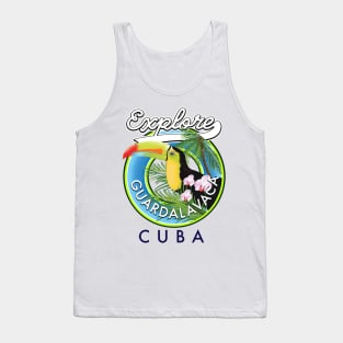 Explore Guardalavaca Cuba retro logo Tank Top